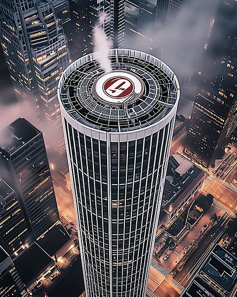 Los Angeles bei Nacht von fernlichtsicht