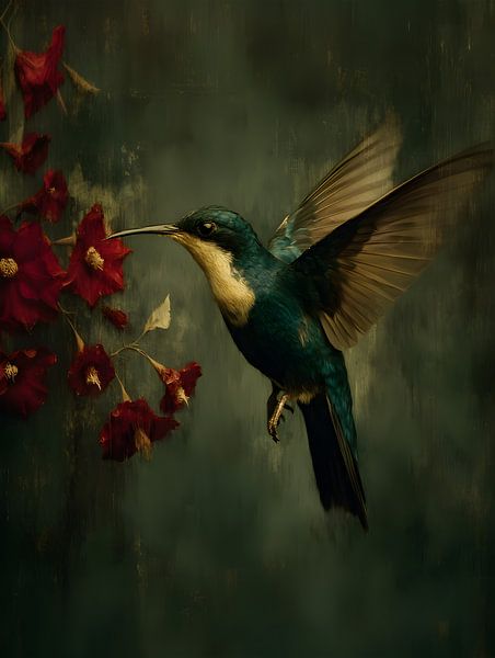 Un colibri en approche par Petra Dreiling-Schewe