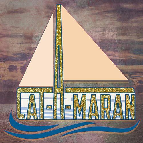 Cat-A-maran - Catamaran - Lettre d'or sur ADLER & Co / Caj Kessler