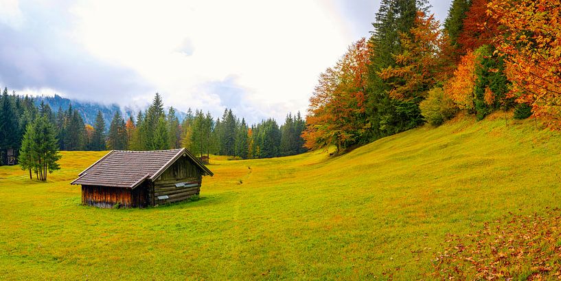 Herfst in Werdenfelser Land van Walter G. Allgöwer