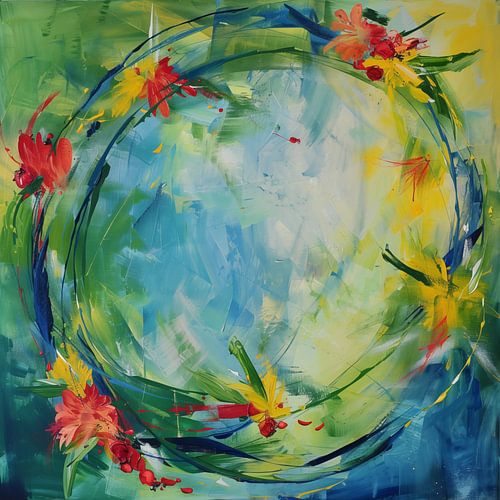 Lente cirkel abstract