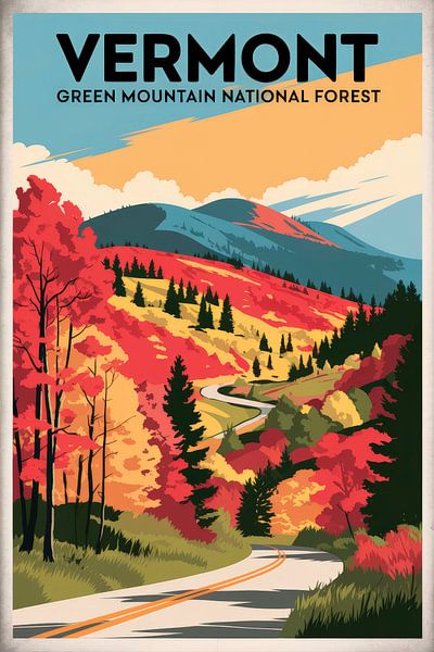 Vermont von Poster Art Shop