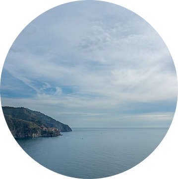 Uitzicht over de kustlijn van Corniglia van Mark Scholten