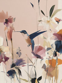Kolibri in zarter Blüte von M.A.Z.U.N.