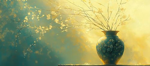 flower vase by Eye catching paintings