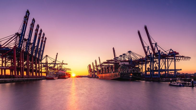 Hamburger Containerterminal von Steffen Henze