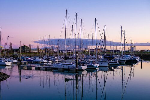 Zonsondergang haven Wemeldinge Zeeland