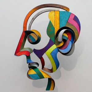Contour de tête abstrait