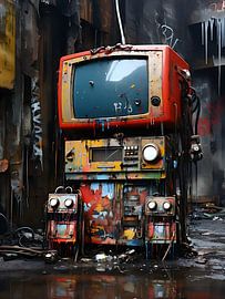 Banksy meets Pollock art by PixelPrestige