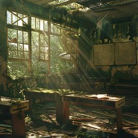 Lost Places: Klassenzimmer von Poster Art Shop