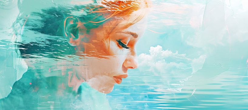 Reflexion im Wasser von Kunst Laune