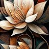 Lotusblume Abstrakt VIII von Jacky