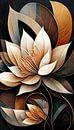 Lotusblume Abstrakt VIII von Jacky Miniaturansicht