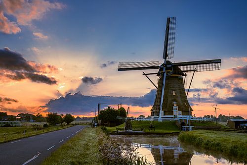 Aurores boréales au Zaanseschans sur Arno Prijs