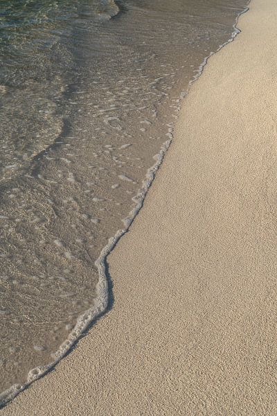 Clear sea water and waves on the sandy beach 3 by Adriana Mueller