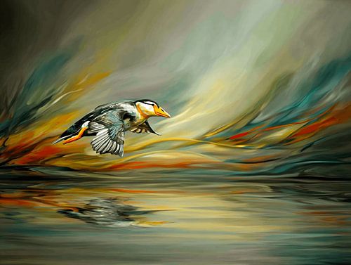 The Puffin in the Autumn Wind