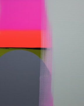 Modern abstract "I love neon" van Studio Allee