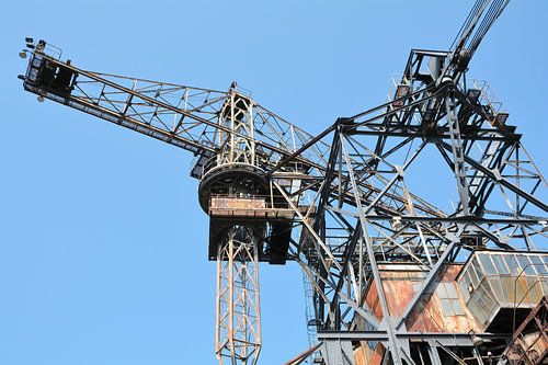 Voormalige kolengraafmachine in de voormalige dagbouwmijn Golpa-Nord bij Gräfenhainichen