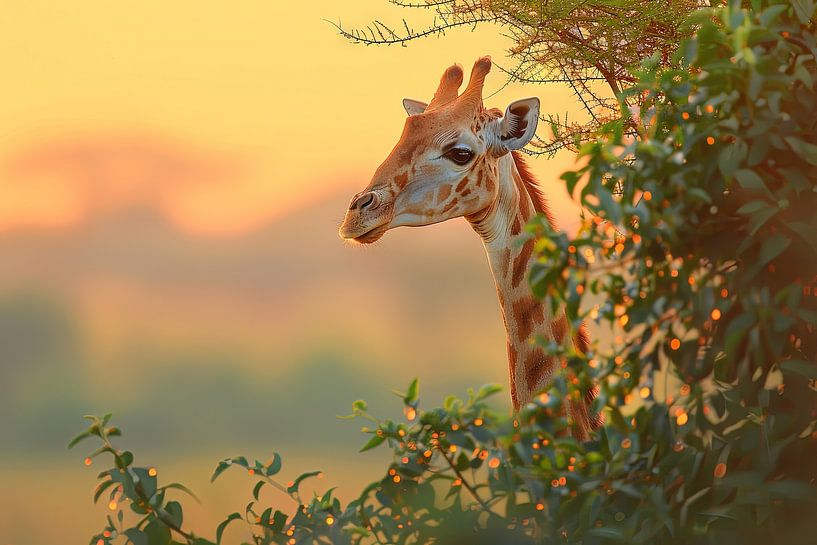 Giraffe von Poster Art Shop