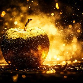 Gouden appel in warm licht van Imperial Art House