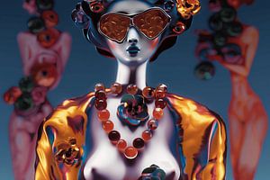 Fashionista mit Schmuck