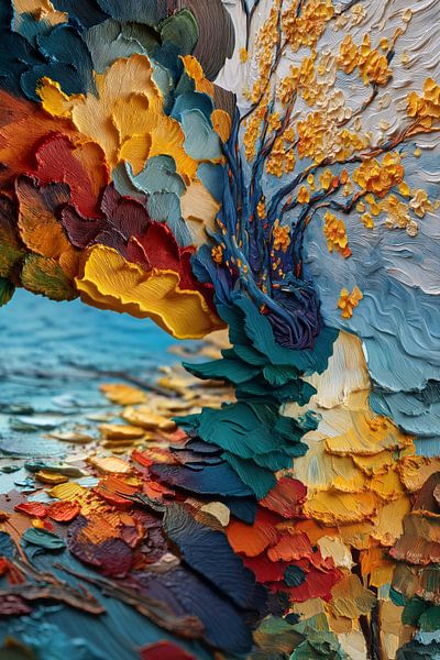 schilderachtige abstracte herfst van Egon Zitter
