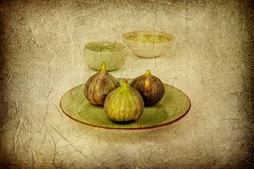 Stilleven Food als Schilderij. Digital Art. Fruit van Alie Ekkelenkamp