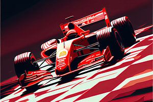 Formule 1 - Art vectoriel voiture de course