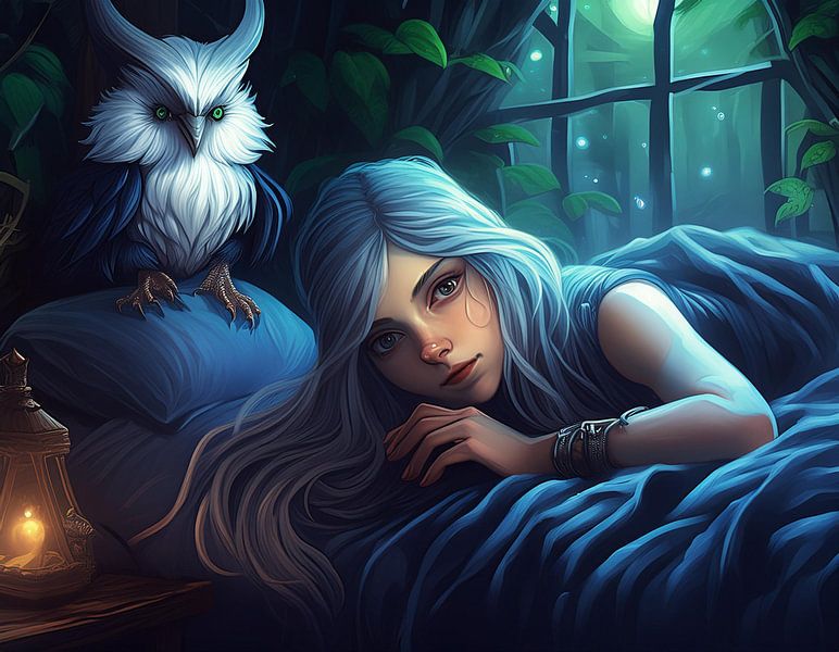 a blue night par Reiner Borner