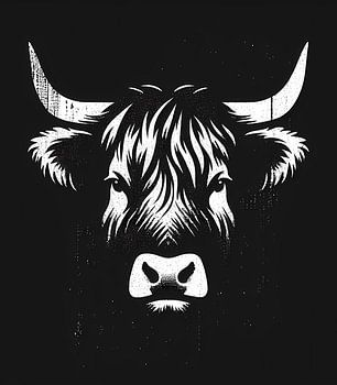Rustic Bovine Portrait