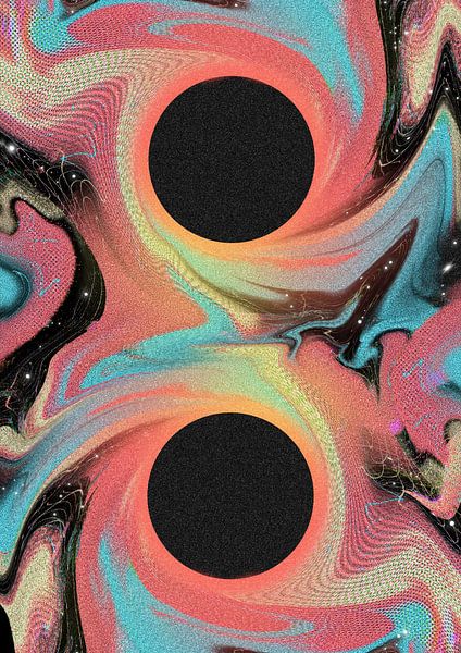 Trou noir psychédélique par Amy Louise Baker