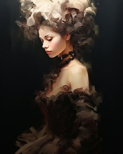 Portret in verschillende bruintinten