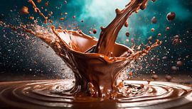 Zoete chocoladedruppels