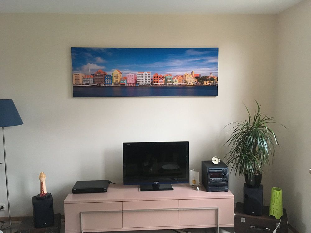 Handelskade in Willemstad Panorama  von Edwin Mooijaart 