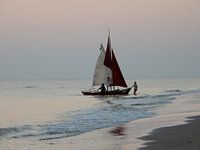 Sailboat on the beach