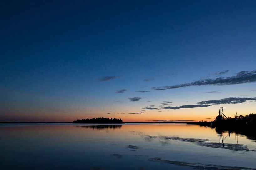 Zonsondergang Lauwersmeer van Irene Damminga