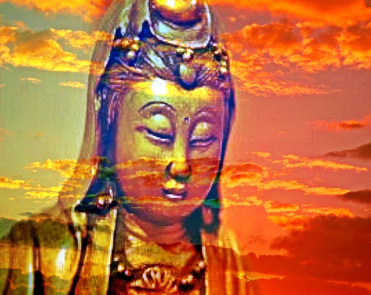 Buddha - Abendstimmung par Doris Kroos