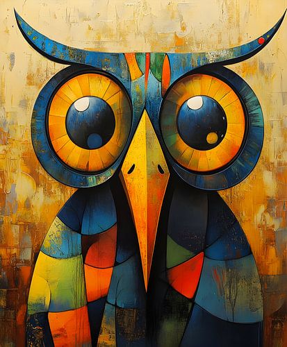 Hibou coloré