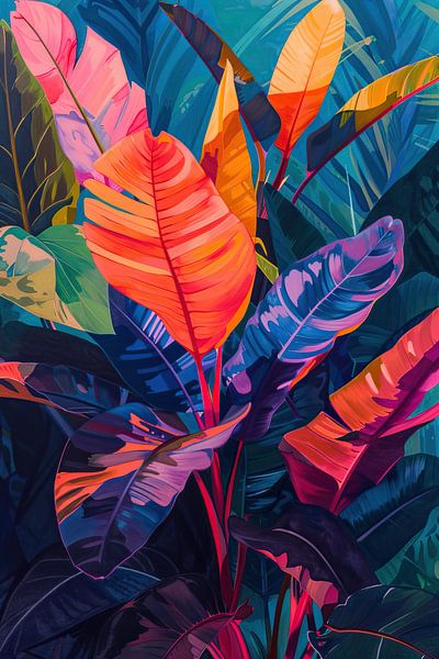 Plants and leaves by Wonderful Art