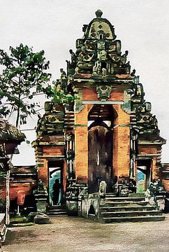 Balinese Tempel 10 van Dorothy Berry-Lound