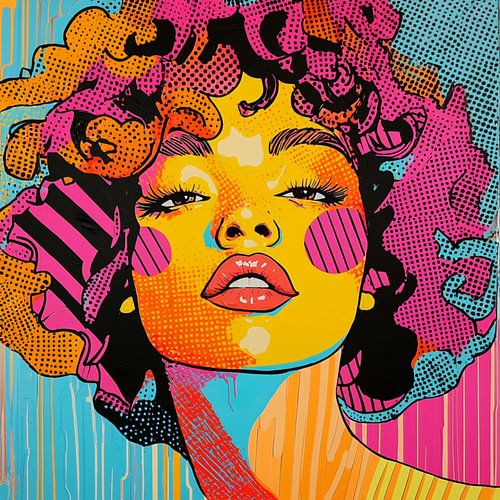 Portrait pop art