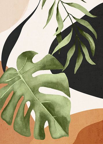 Abstrakte Kunst Tropical Leaves 23