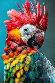 Perroquet coloré avec détails sur Imperial Art House