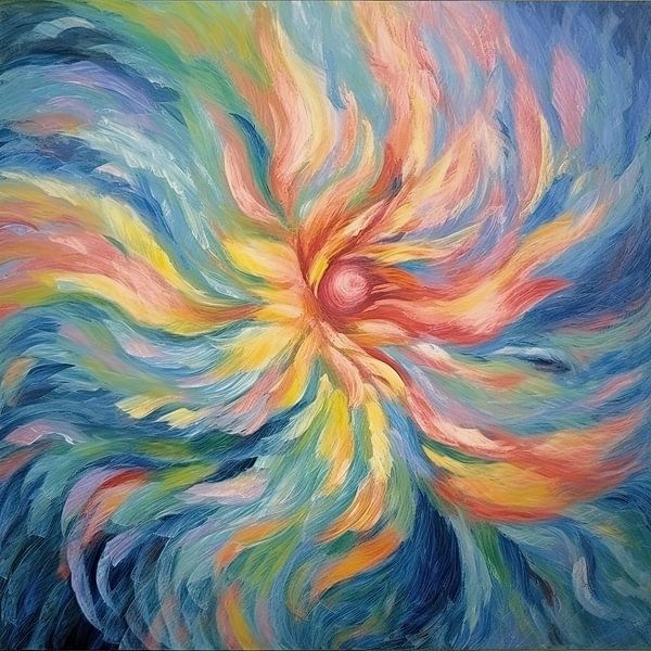 Abstrakte Blume von Bert Nijholt