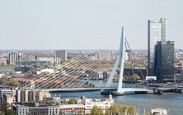 The Erasmus Bridge in Rotterdam by MS Fotografie | Marc van der Stelt