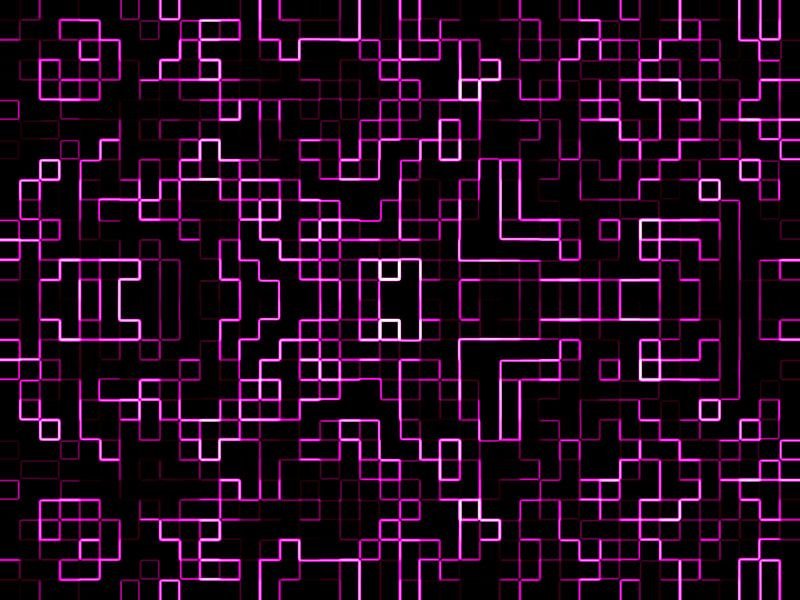 Pixels in Purple van Nicky`s Prints