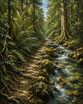 Sentier de Rocky Forest – Parc national de Kayan Mentarang, Kalimantan du Nord, Indonésie