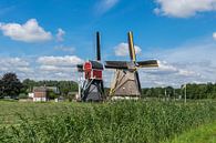 Twee mooie Oud Hollandse windmolens bij Oud Zuilen van Patrick Verhoef thumbnail