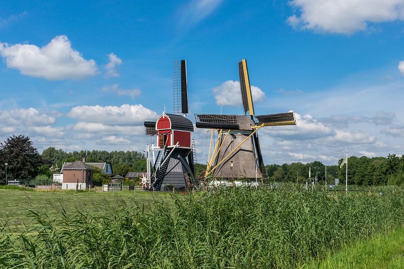 Zwei schöne altholländische Windmühlen bei Oud Zuilen von Patrick Verhoef