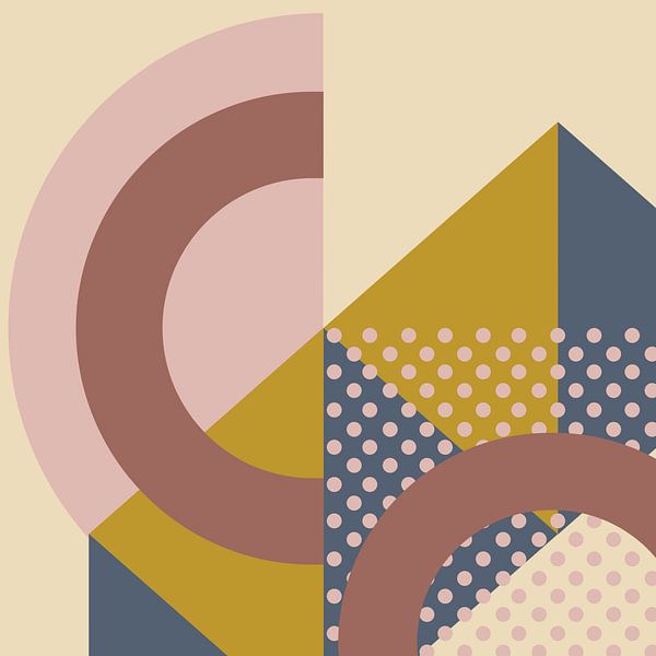 Geometrisch Abstrakte Komposition von Mad Dog Art
